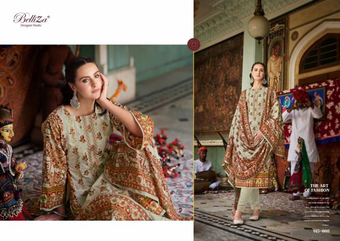 Bin Saeed Vol 4 By Belliza Summer Digital Printed Pure Cotton Dress Material Wholesalers In Delhi
